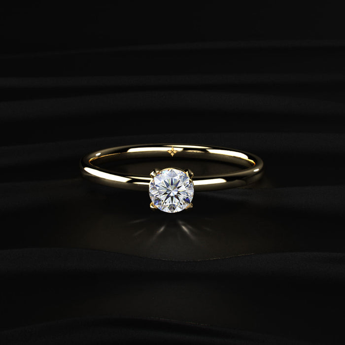 0.3 Ct Solitaire Diamond Engagement Ring | Earthly Jewels