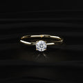 0.3 Ct Solitaire Diamond Engagement Ring | Earthly Jewels