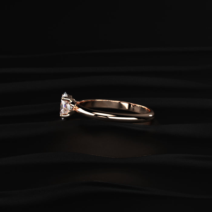 0.5 Oval Solitaire Engagement Ring | Earthly Jewels