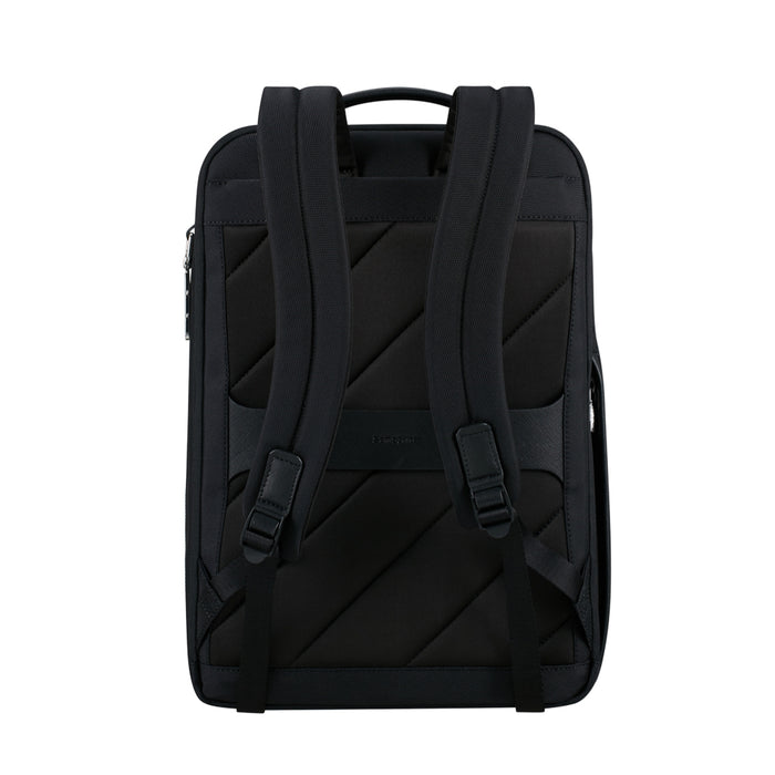 Samsonite Luggage 15.6" laptop backpack in black, featuring padded compartments and adjustable straps.