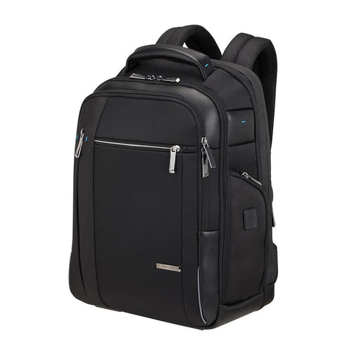 Black Samsonite Spectrolite 3.0 17.3" laptop backpack with padded compartments and adjustable straps.