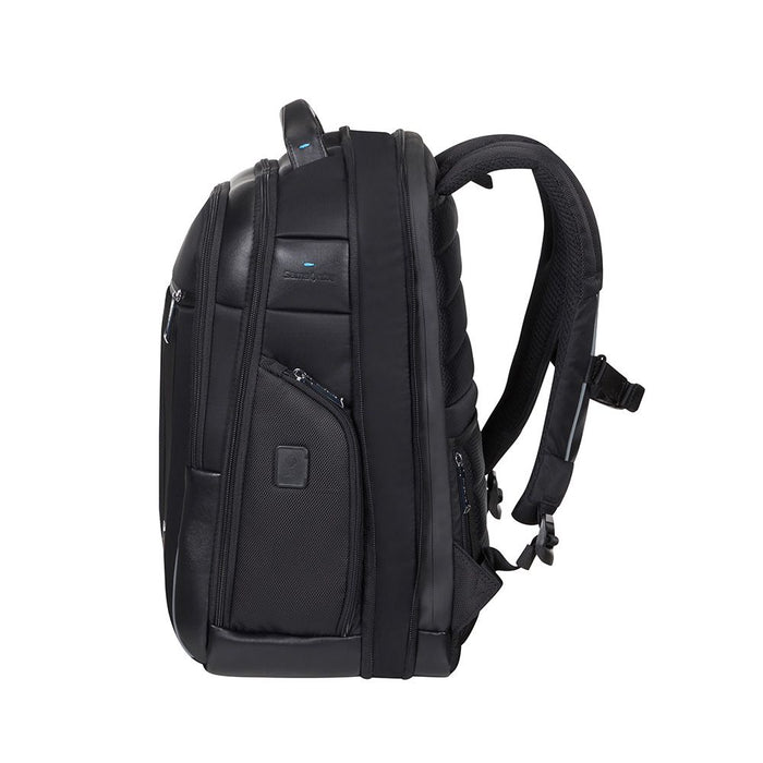 Samsonite Spectrolite 3.0 black 17.3" laptop backpack with padded compartments and adjustable straps.