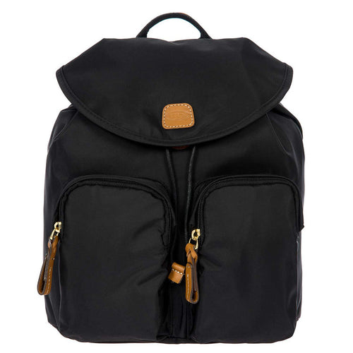 Black Bric's X Travel 2 Pocket Backpack with adjustable straps and dual compartments for organized storage.
