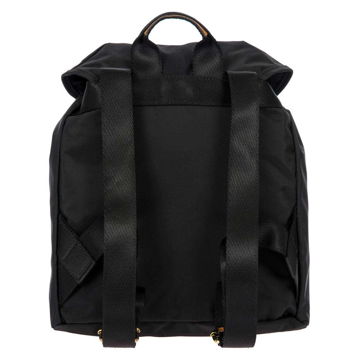 Black Bric's X Travel 2 Pocket Backpack featuring two spacious pockets and durable fabric for everyday use.