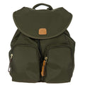 Bric's X Travel 2 Pocket Backpack featuring dual compartments and a stylish design in a neutral color.