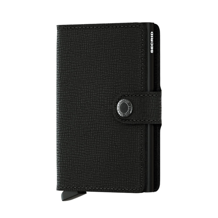Secrid 4-6 Cards & Notes - Mini Wallet Stitch - Crisple Black | Case Luggage