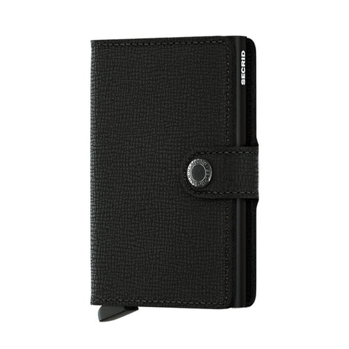 Secrid 4-6 Cards & Notes - Mini Wallet Stitch - Crisple Black | Case Luggage