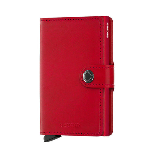 Secrid 4-6 Cards & Notes - Mini Wallet Stitch Red | Case Luggage