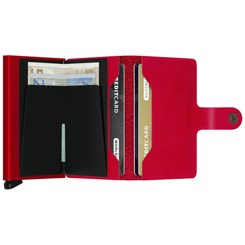 Secrid 4-6 Cards & Notes - Mini Wallet Stitch Red | Case Luggage