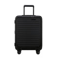 Black 55cm Easy Access Cabin Suitcase by Samsonite Luggage featuring a sleek design and durable exterior.