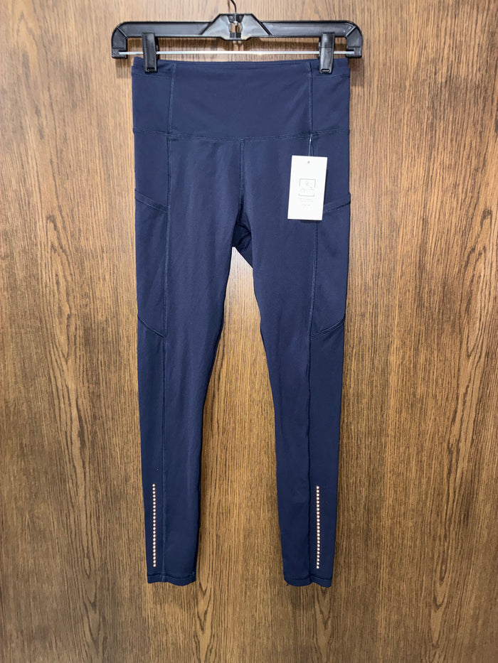 Lululemon Tight Stuff Tight II 25” Leggings Midnight Navy Reflective Pockets Size 6
