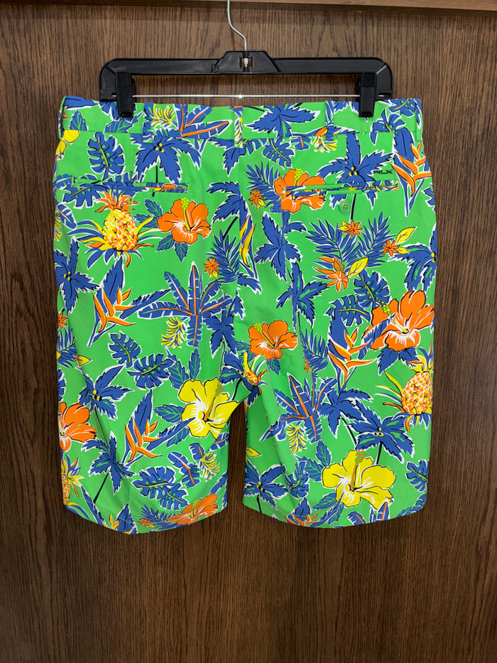 RLX Ralph Lauren Men’s Tropical Floral Chino Shorts Flat Front Slash Pockets Size 34