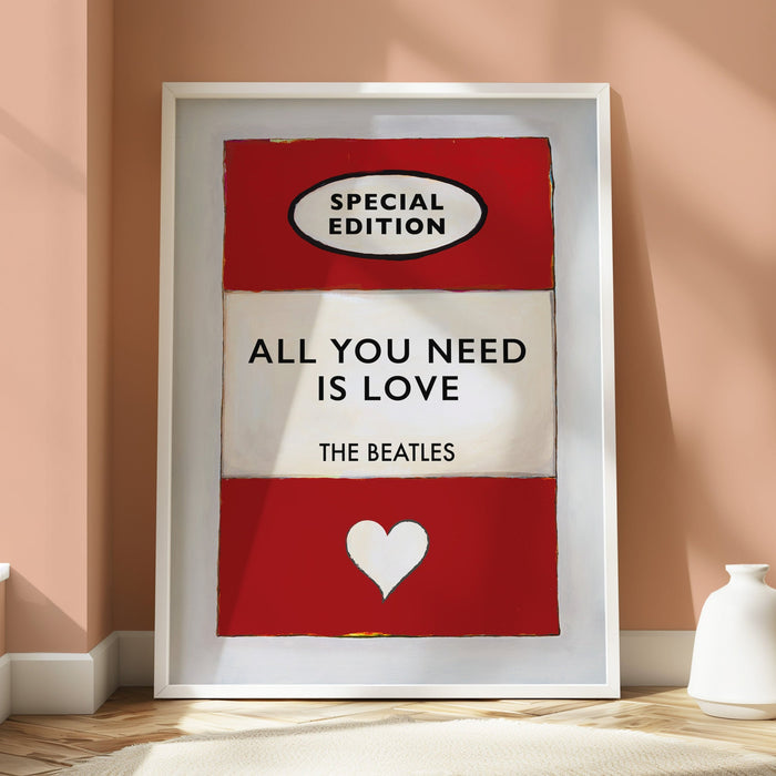 All You Need is Love | Book Cover Art Print - Unframed