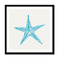 Aqua Watercolour Starfish Painting | Starfish Print Wall Art - Framed Art Print