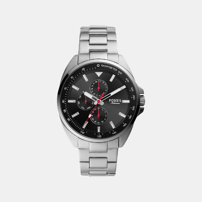 Autocross Men Quartz Black Dial Chronograph Stainless Steel Watch BQ2550