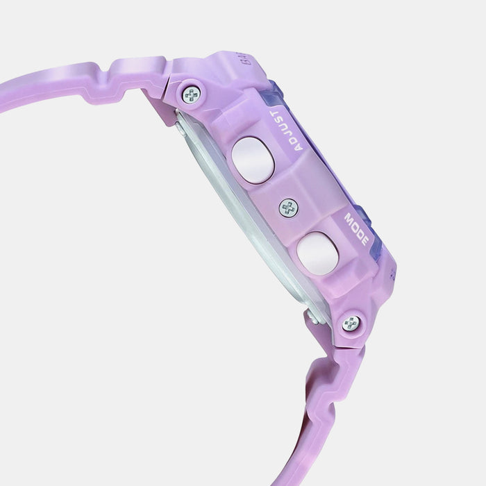 Baby-G Women Quartz Pink Dial Analog-Digital Resin Watch B222