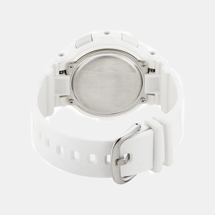Baby-G Women Quartz White Dial Analog-Digital Resin Watch B158