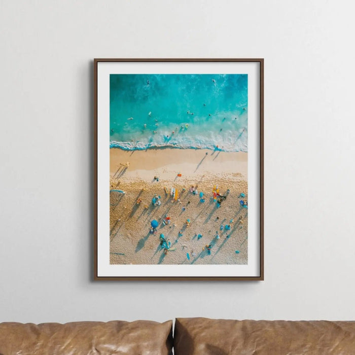 Beach All-sorts (Aerial Beach Photography) - Unframed - Beach House Art