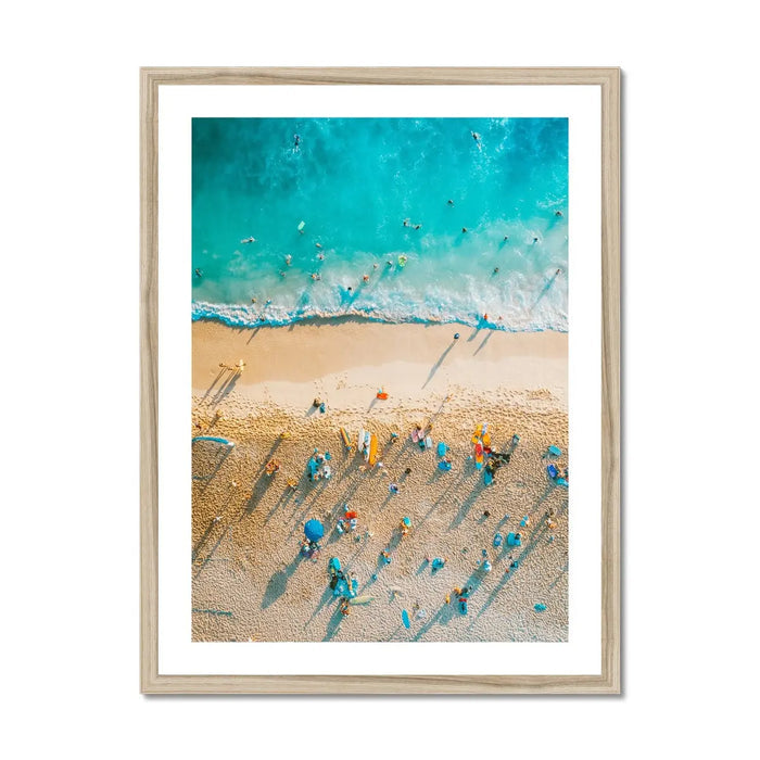 Beach All-sorts (Aerial Beach Photography) - Framed - Beach House Art