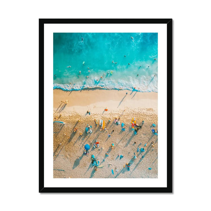 Beach All-sorts (Aerial Beach Photography) - Framed - Beach House Art