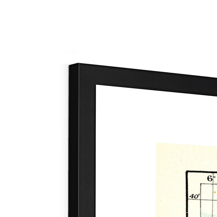 Ben Nevis Map Print | My Happy Place Map In White - Framed