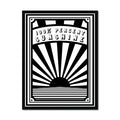 Black 100% Sunshine (Graphic Wall Art) - Framed - Beach House Art