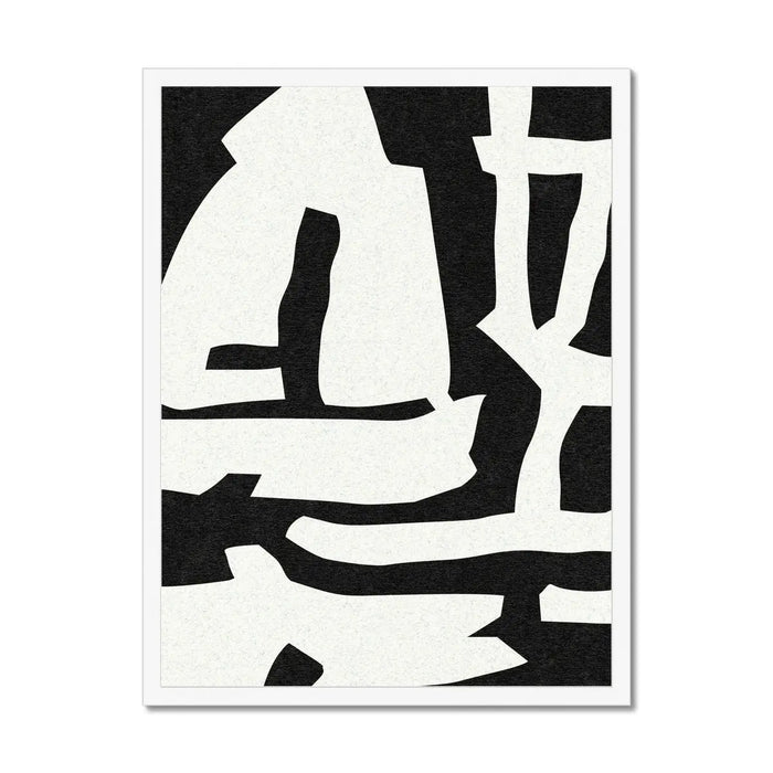 Black Abstract Coast No 1 - Framed Print Wall Art 45.00 Beach House Art