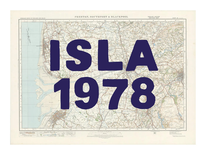 Blackpool Personalised Map Art Print | Custom Map of Blackpool | Navy Hand Drawn Font - Framed Wall Art