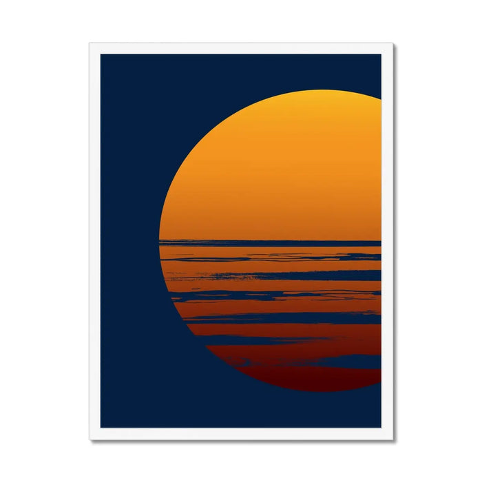 Blazin' Sunset - Graphic Wall Art - Framed - Beach House Art