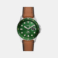 Fossil Round Silver Analog watch