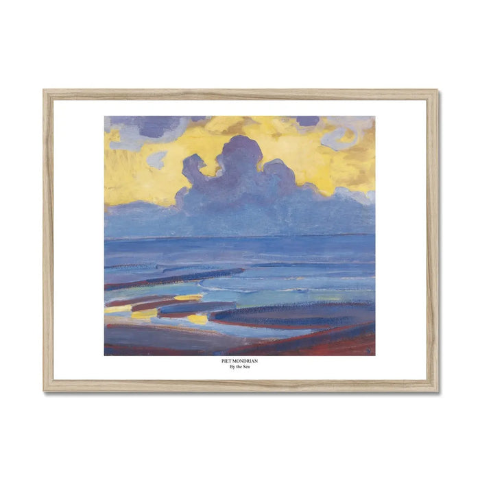 By the Sea (Mondrian) - Framed Print Wall Art 45.00 Beach House Art