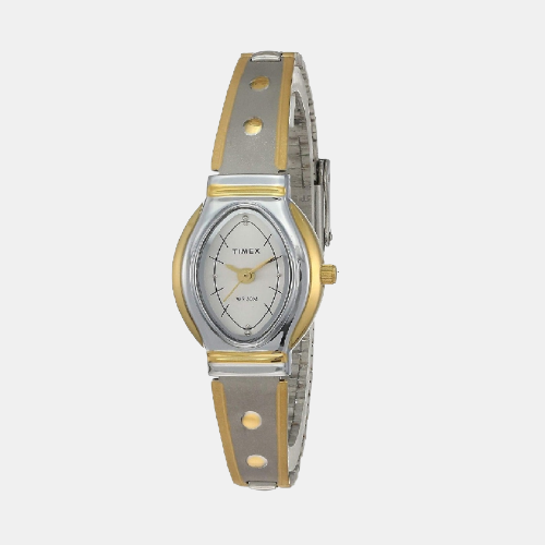 Timex Oval Silver Analog watch