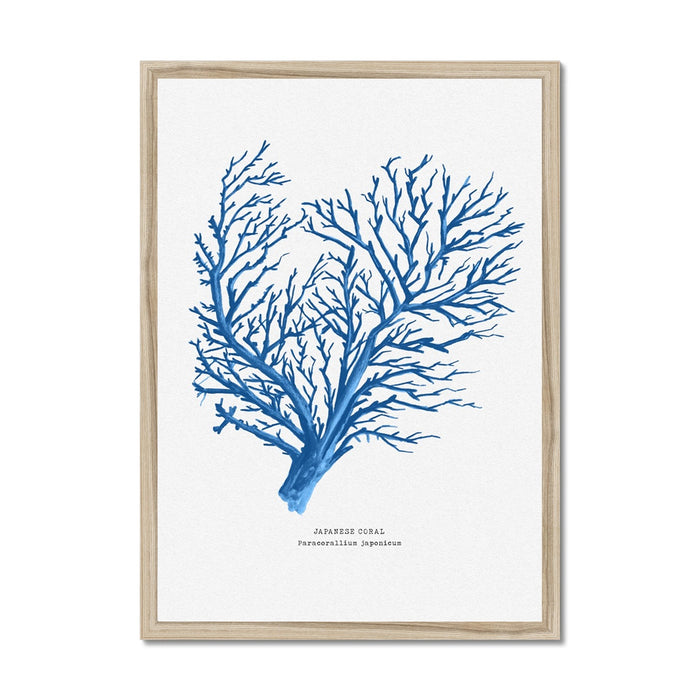 Coral Print | Marine Blue Coral Painting No 1 - Unframed