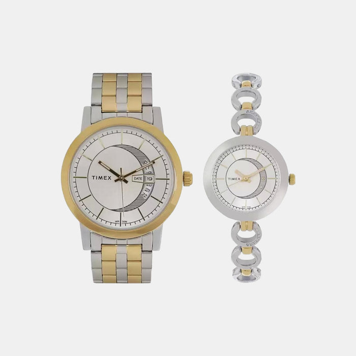 Timex Round Silver Analog watch