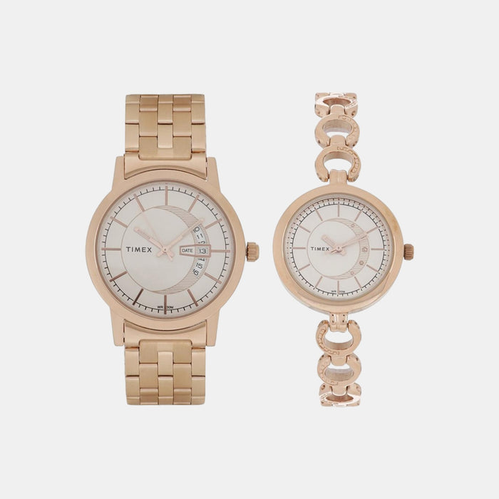 Timex Round Silver Analog watch