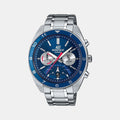 Casio Round Blue Chronograph watch