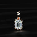 Emerald Cut Diamond Solitaire Pendant | Earthly Jewels