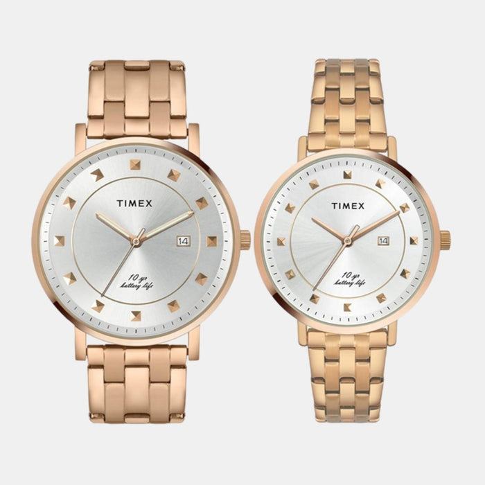 Timex Round Silver Analog watch