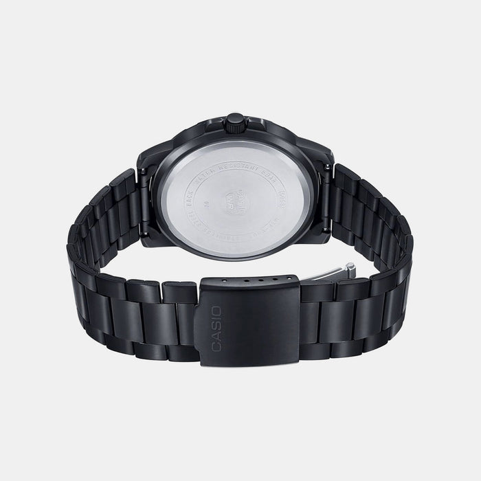 Enticer Men Quartz Black Dial Analog Stainless Steel Watch A1979