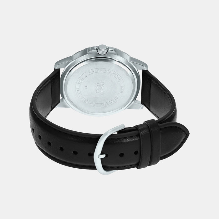 Enticer Men Quartz Black Dial Chronograph Leather Watch A2072