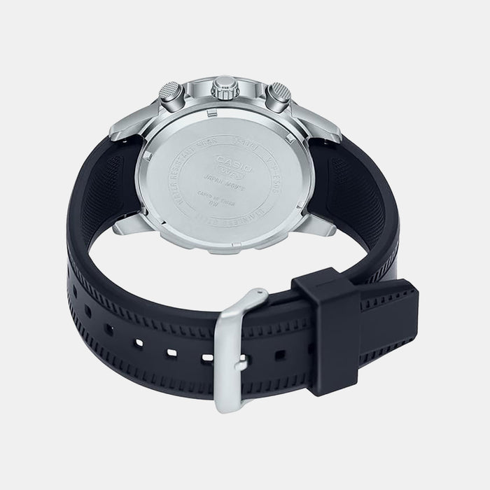 Enticer Men Quartz Black Dial Chronograph Resin Watch A1964
