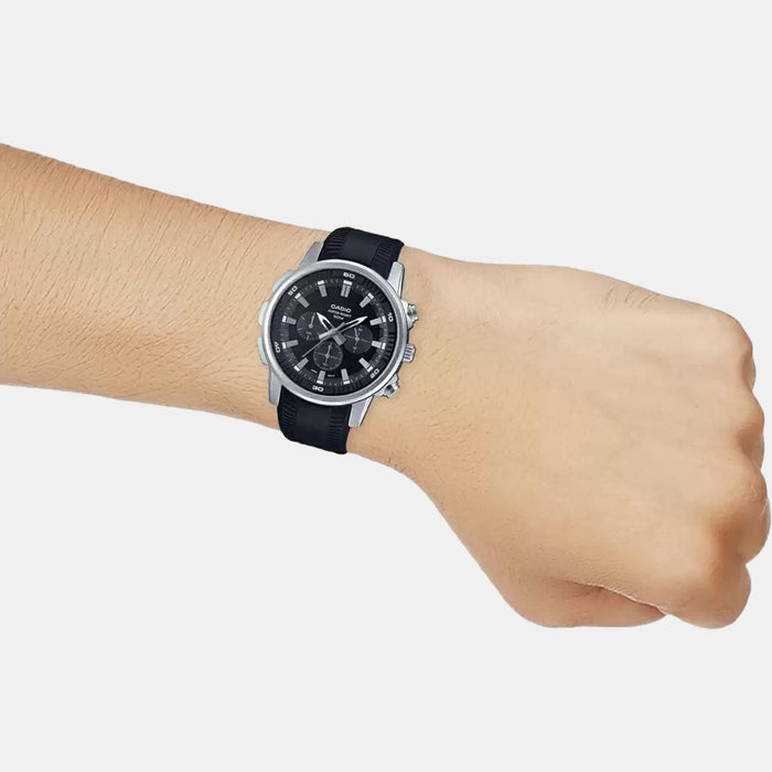 Casio Leather Black watch