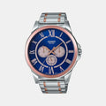 Casio Round Blue Chronograph watch