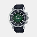 Casio Round Green Chronograph watch