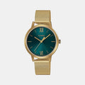 Casio Round Green Analog watch