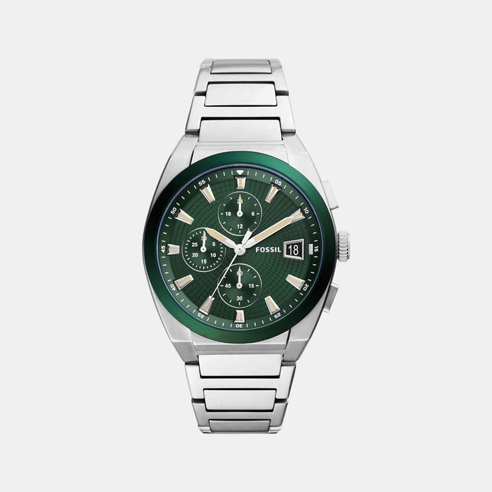 Fossil Round Silver Chronograph watch