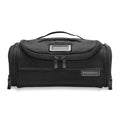 Briggs & Riley Baseline 2 executive essentials kit washbag in black, featuring multiple compartments for organization.