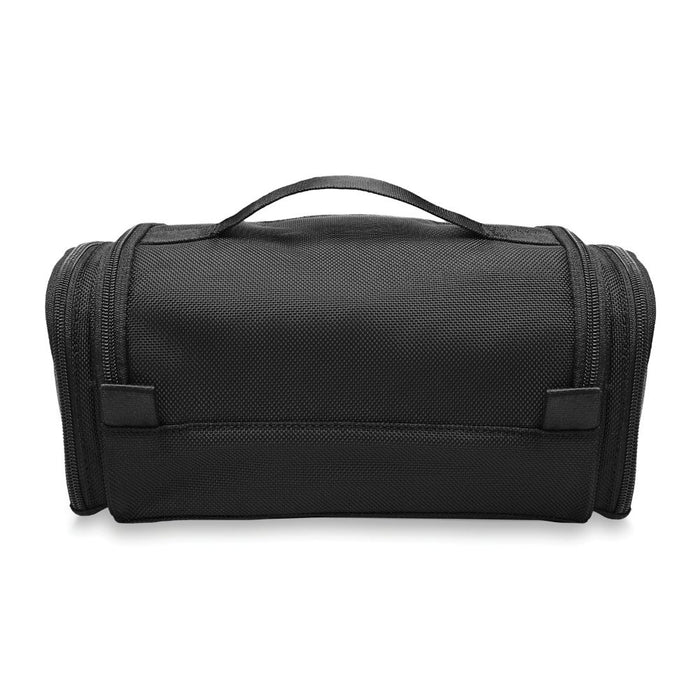 Briggs & Riley Luggage Executive Essentials Kit in black, featuring a sleek washbag design for organized travel.