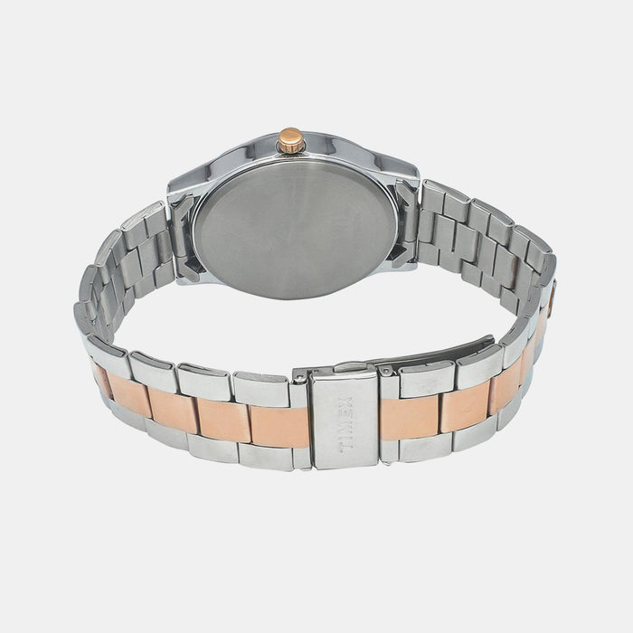Fashion Men Quartz Black Dial Analog Stainless Steel Watch TW0TG8305