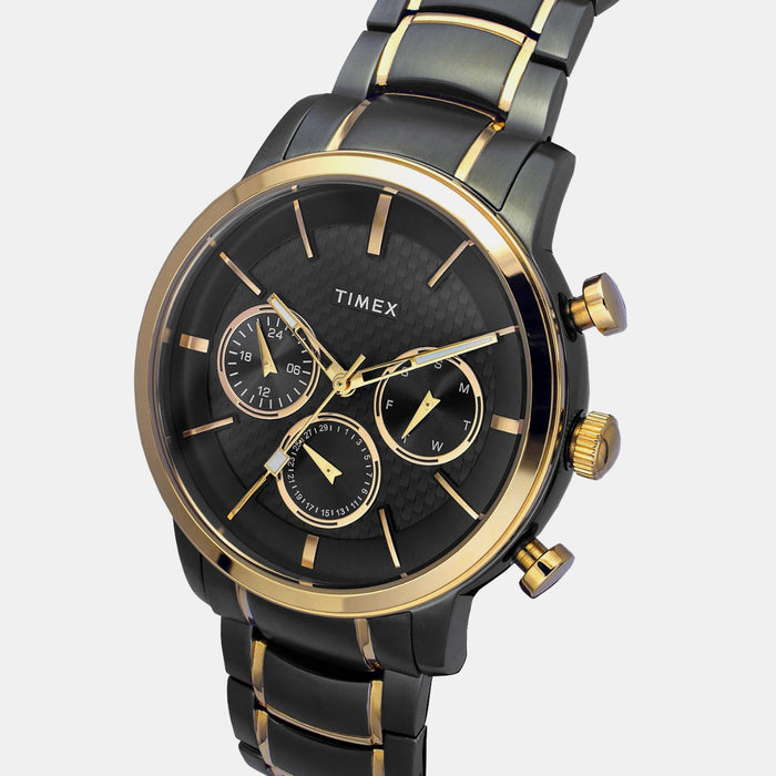 Fashion Men Quartz Grey Dial Multi-Function Stainless Steel Watch TWEG20204
